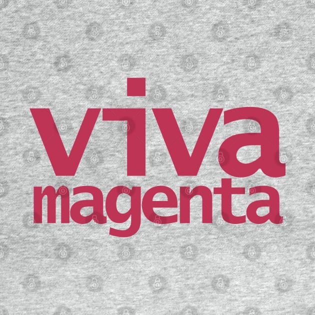 Viva Magenta Typography Color of the Year 2023 by ellenhenryart